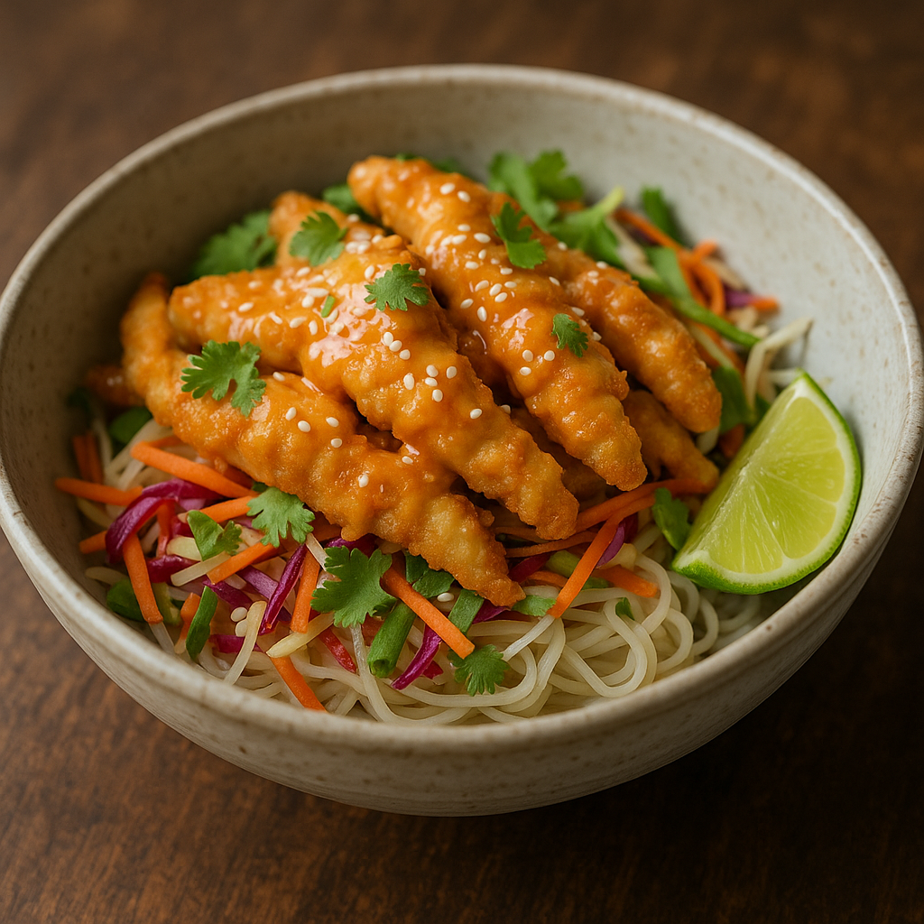 Bang Bang Chicken with Asian Slaw