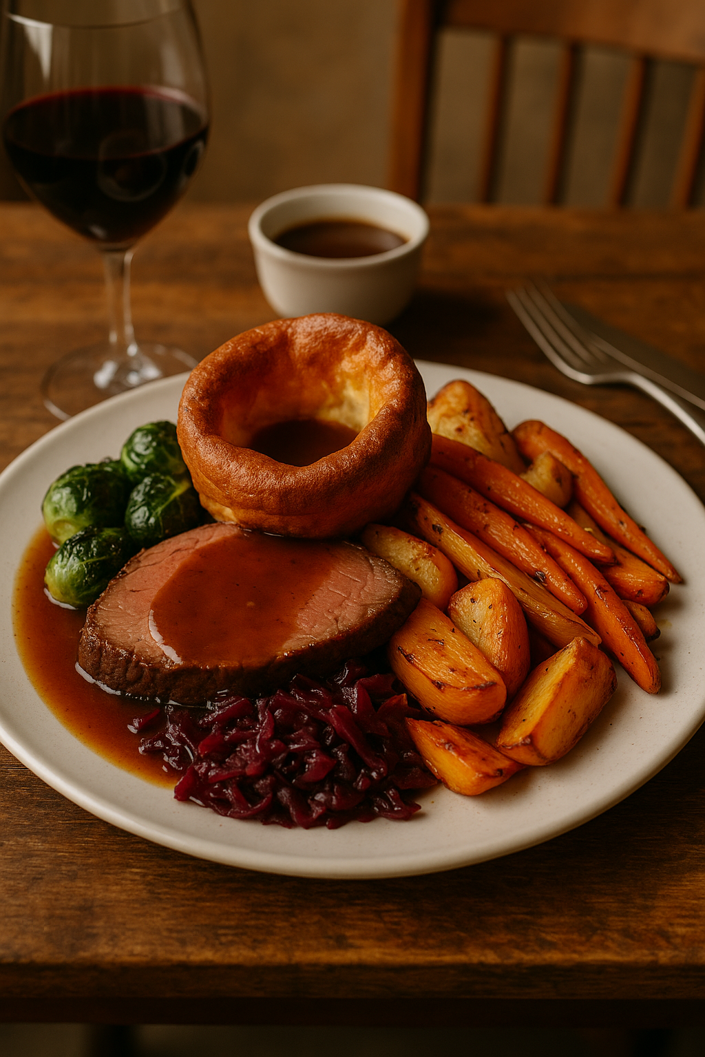 Sunday Roast with Roasted Root Vegetables