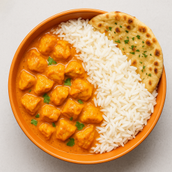 Chicken Curry with Garlic Naan