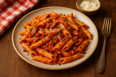Bacon Penne all’Arrabbiata