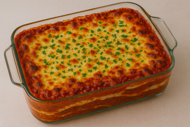Lasagne & Garlic Bread