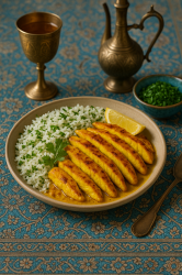 Turmeric Chicken with Herbed Rice
