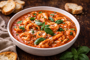 Creamy Tomato Basil Tortellini Soup