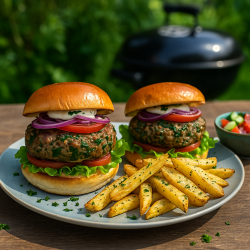 Herby Burgers & Chips